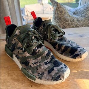 Adidas NMD R1 Green Camo Sneakers